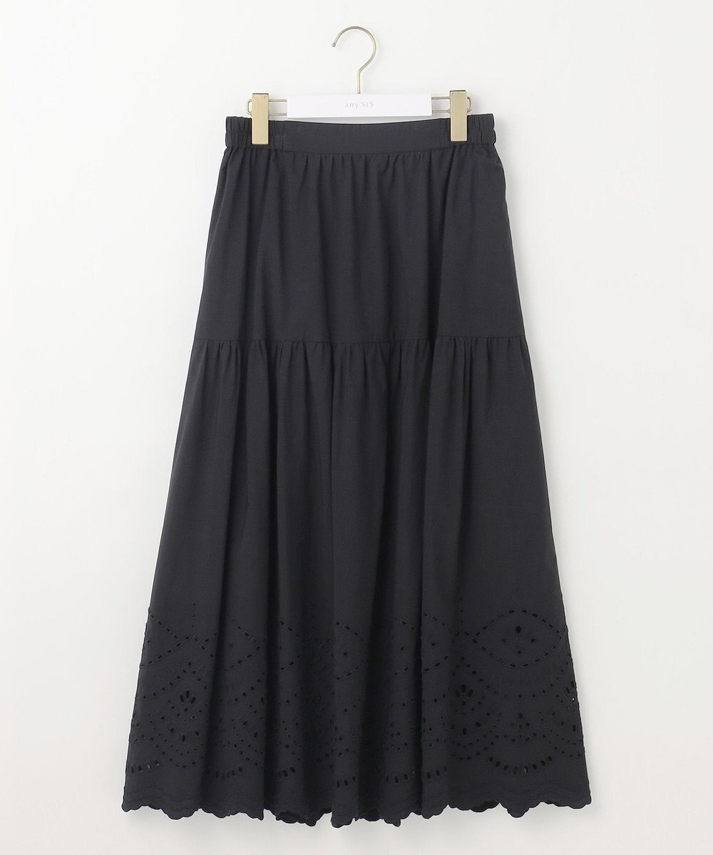 ANY SIS 【洗える】スカラヘムティアード スカート 