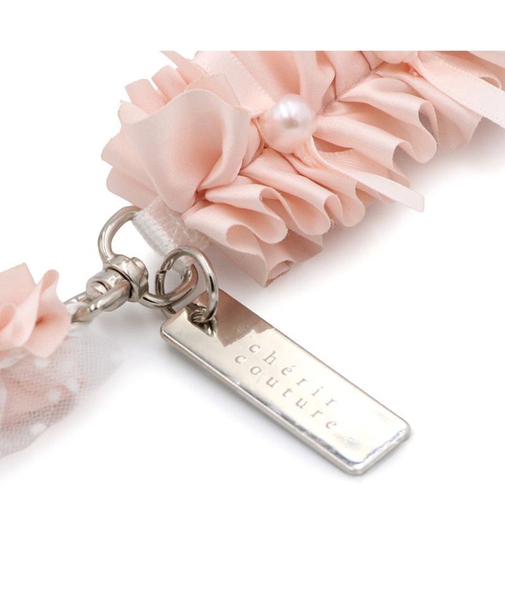 PET PARADISE cherircouture ツイード リボンリード 《ピンク》 ＳＳ～Ｓ 