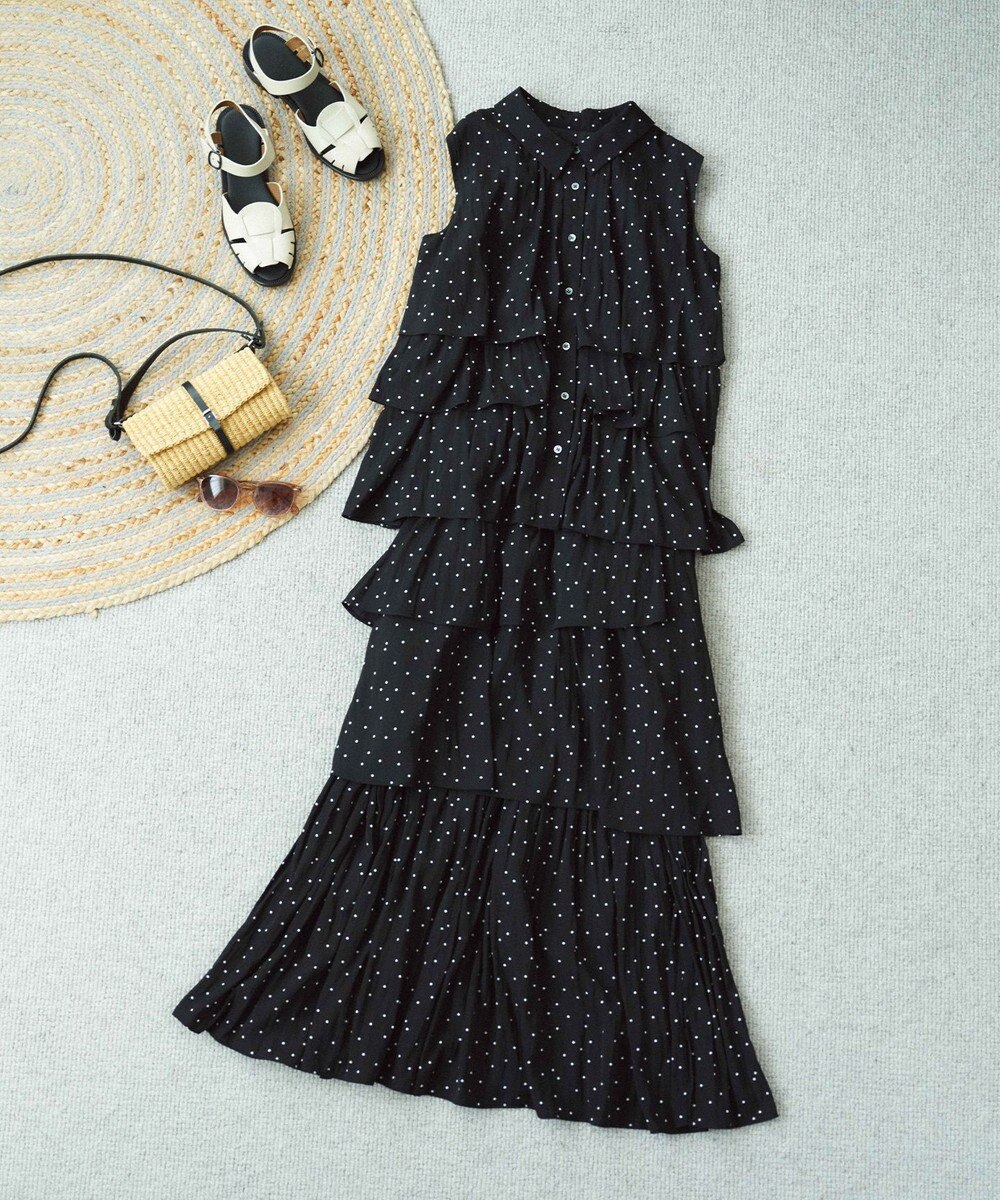 組曲 S 【入江未悠さんコラボ】ギャザーライトデシンティアード ブラウス 