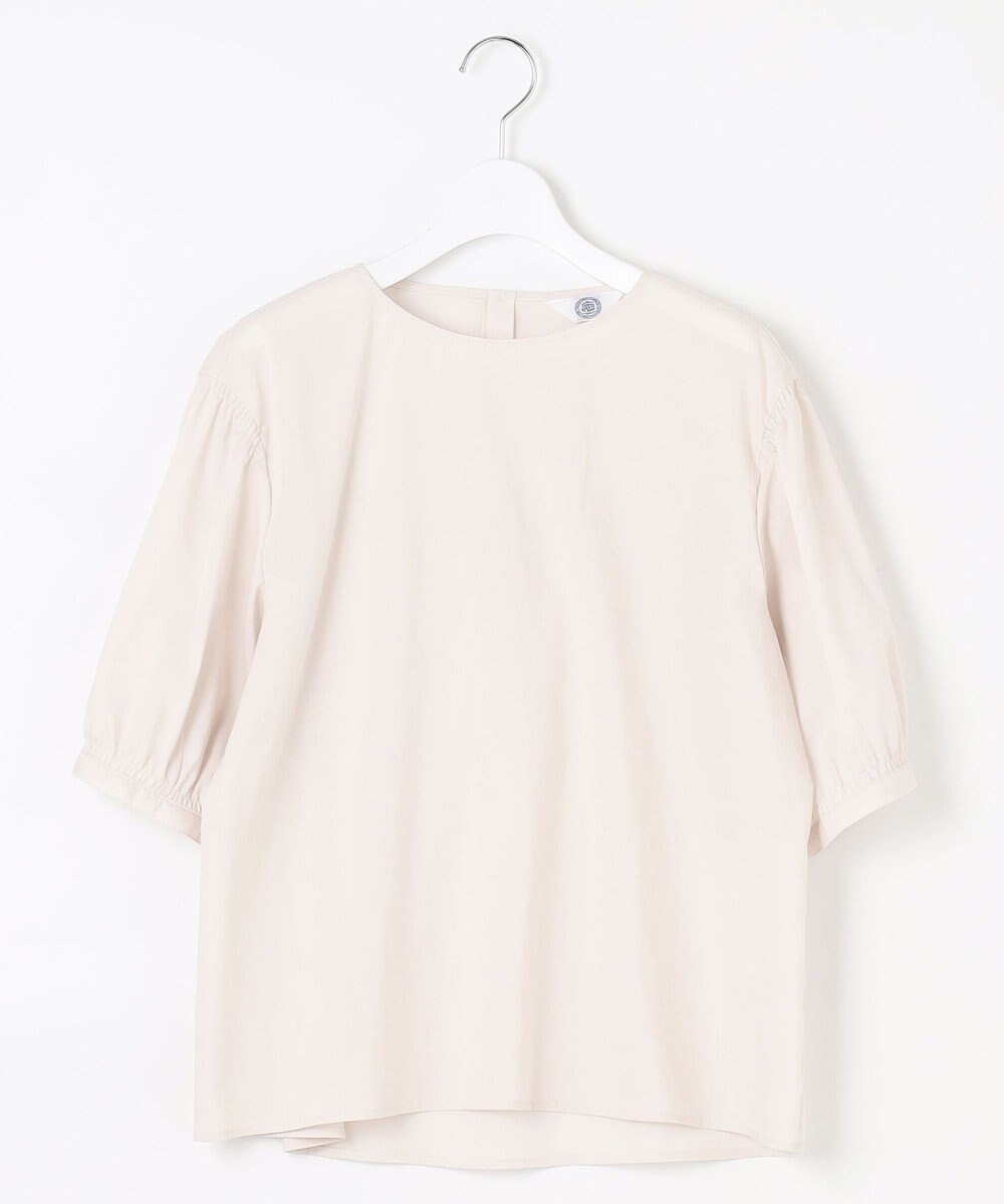 J.PRESS LADIES L 【WEB限定カラーあり・洗える】ラミーポプリン ボリュームスリーブ ブラウス 