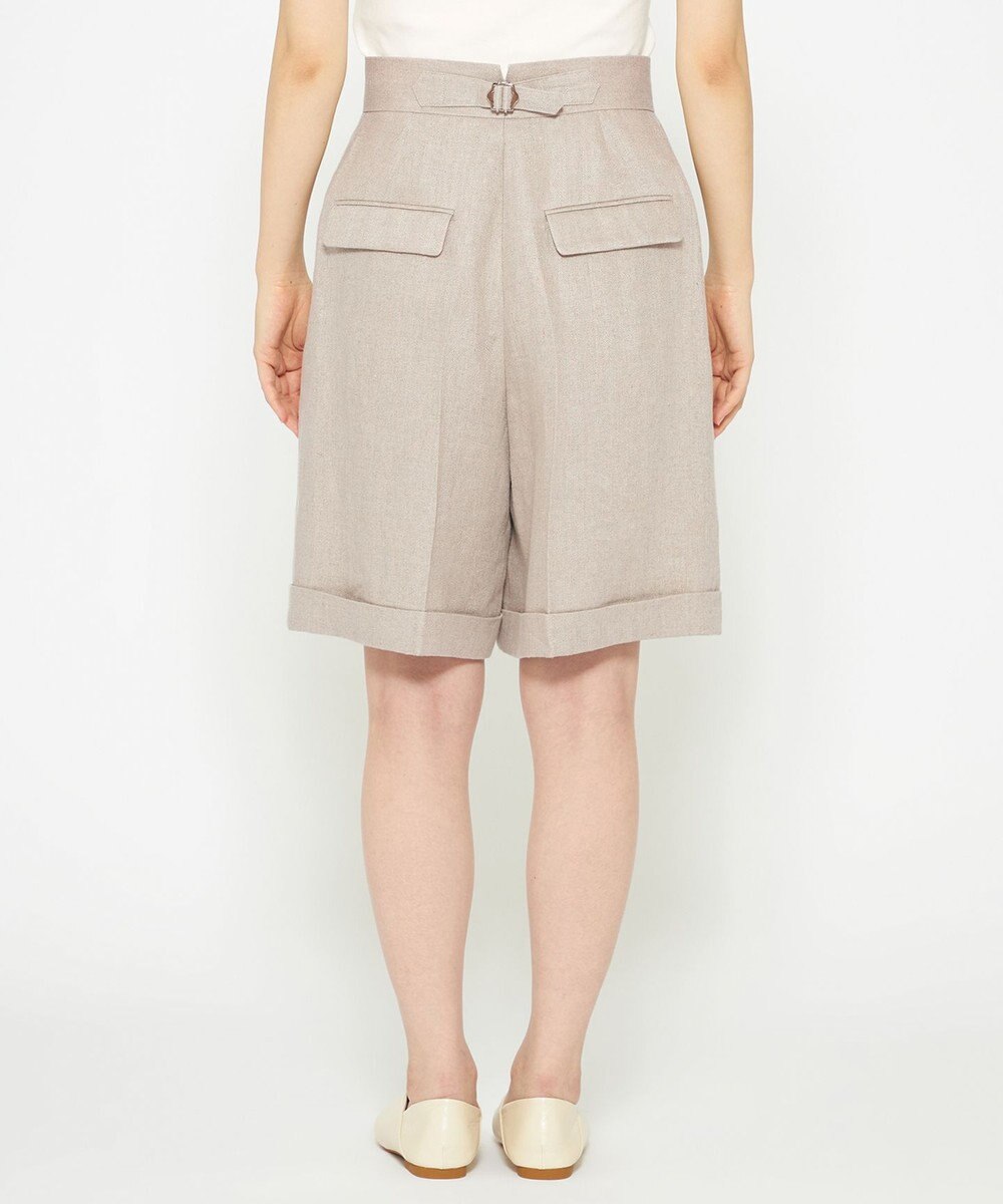 uncrave ヘリンボーン リネン ショートパンツ（uncrave WHITE） 