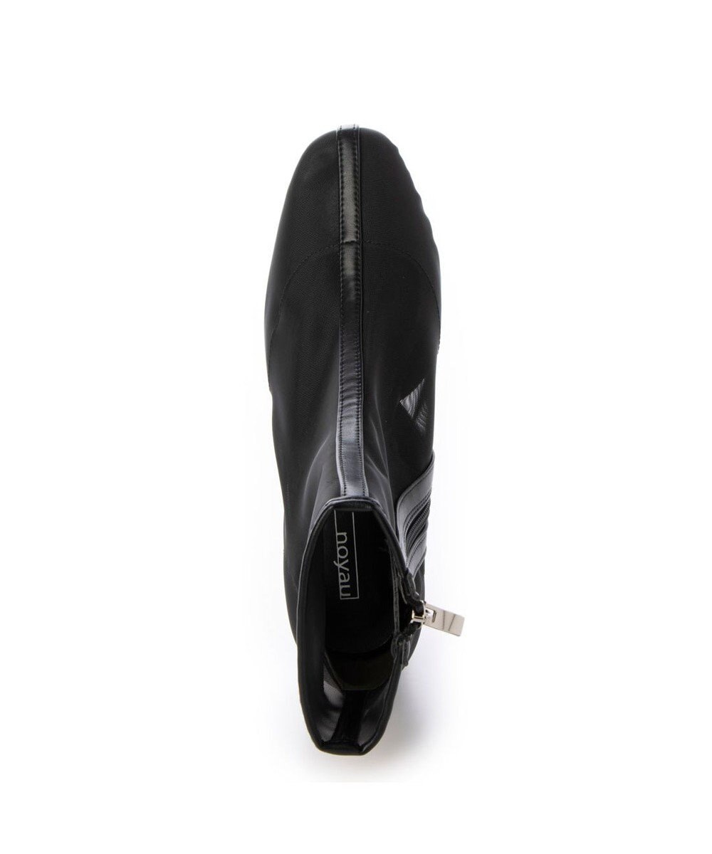 MODE ET JACOMO <noyau>ブロックヒールチュールブーツ 