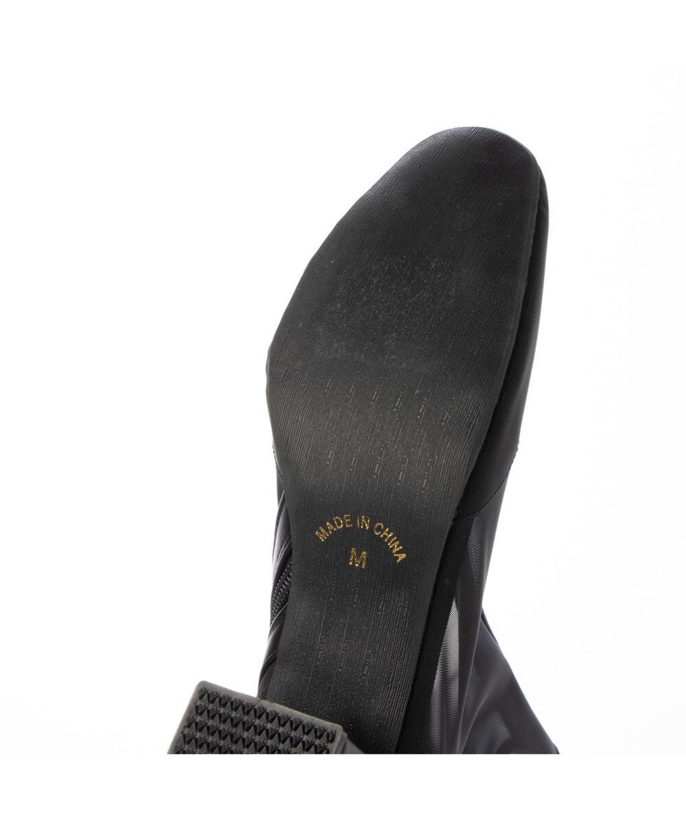 MODE ET JACOMO <noyau>ブロックヒールチュールブーツ 