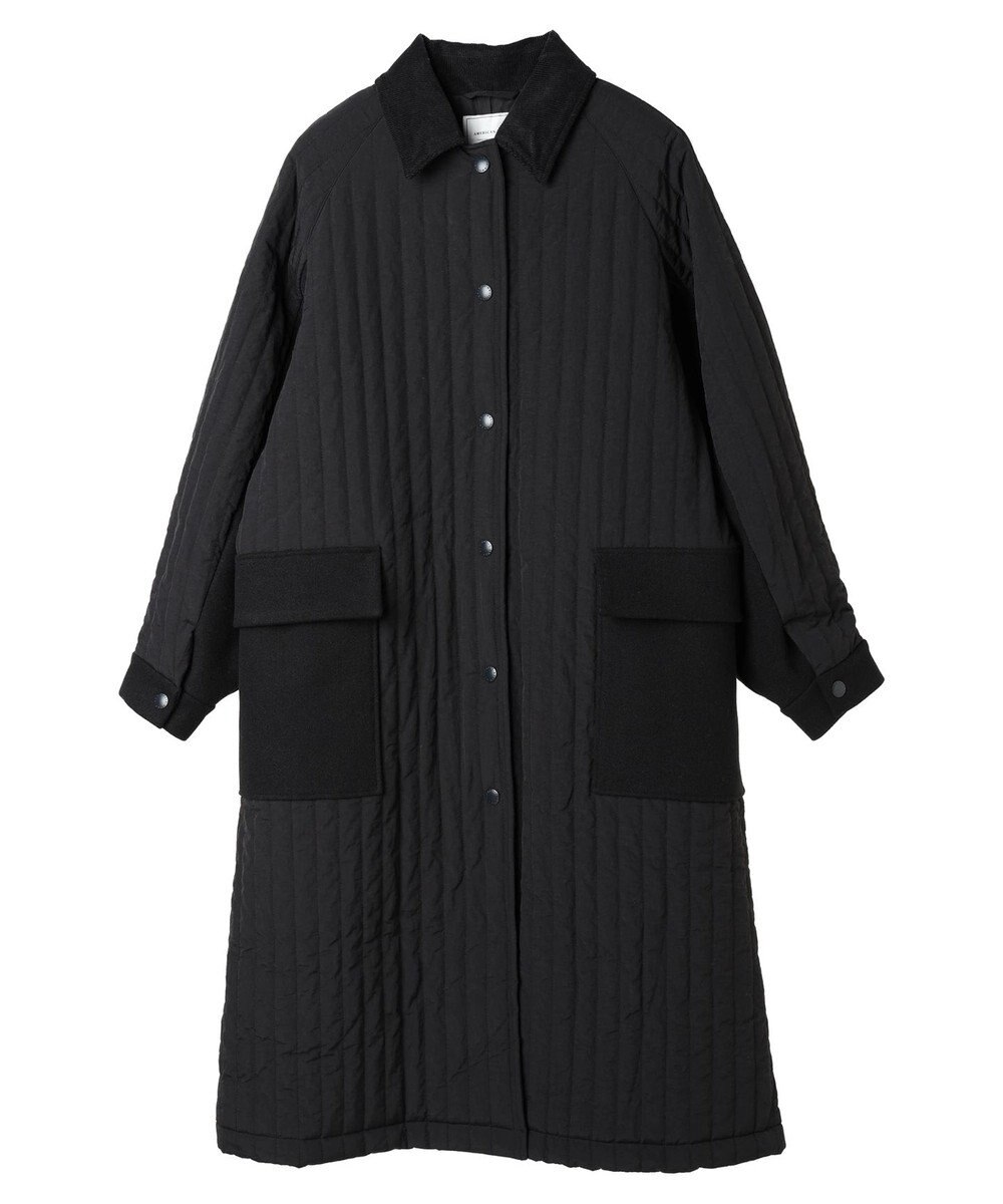 AMERICAN HOLIC キルポカ異素材Ｍｉｘロングコート 