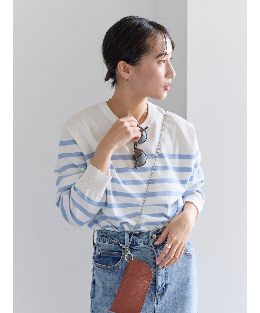 Te chichi ボーダーボックスシルエットプルオーバー 