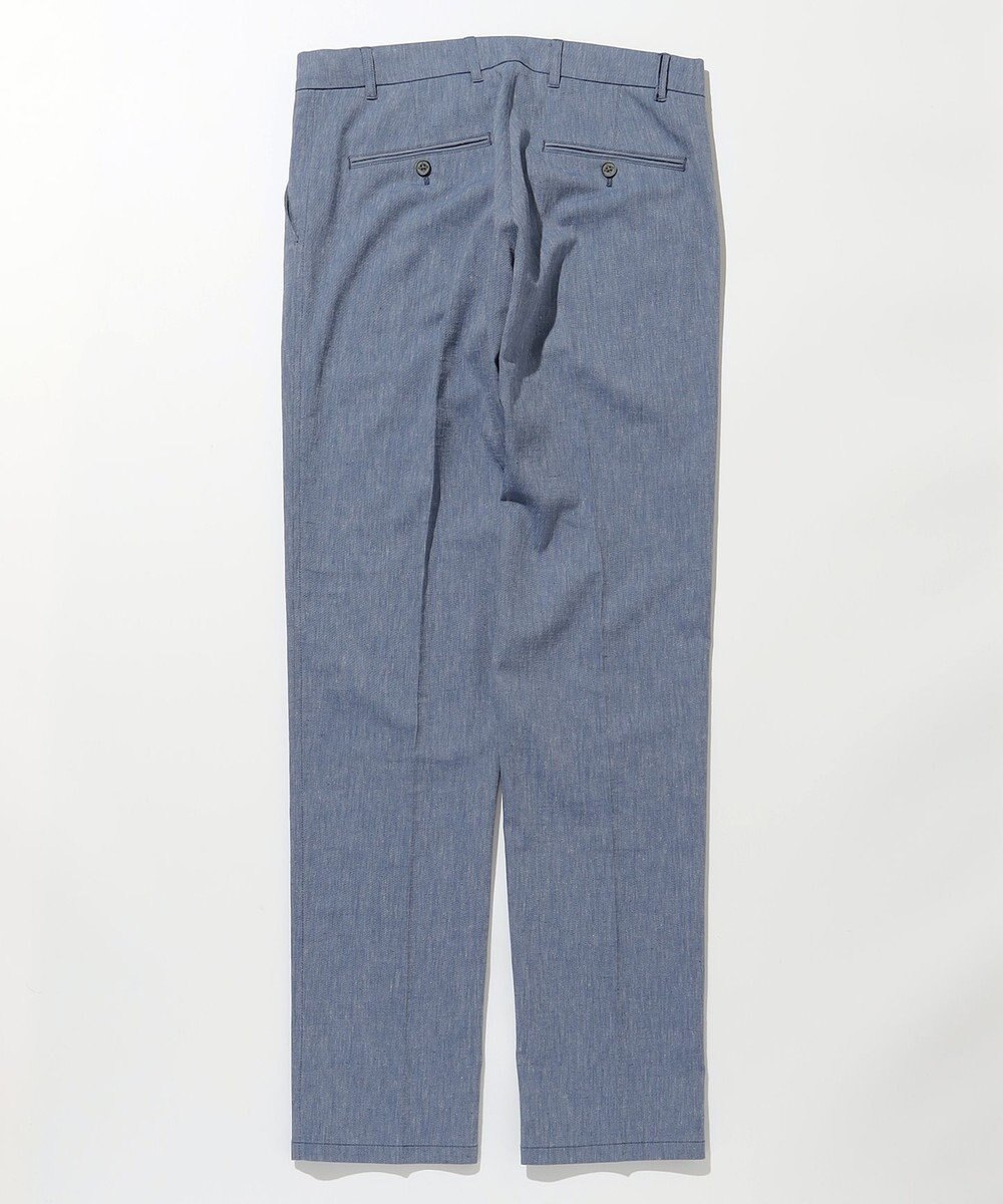 JOSEPH ABBOUD 【キングサイズ・ウエストも伸びる/清涼/ストレッチ】ストレッチリネンシャンブレーパンツ 