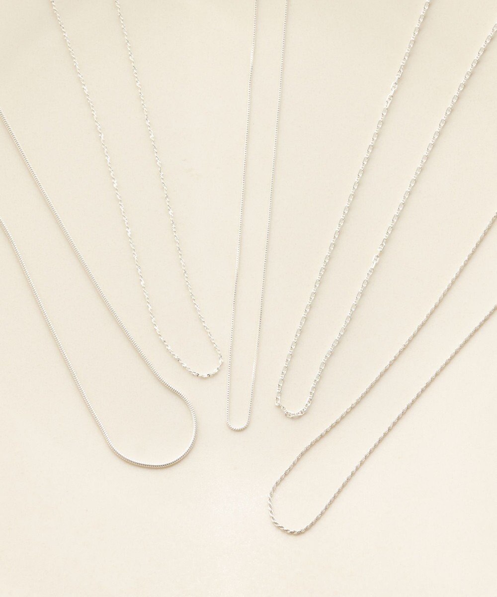 Phoebe 【SV925】シルキーシャインスエッジチェーンネックレス 