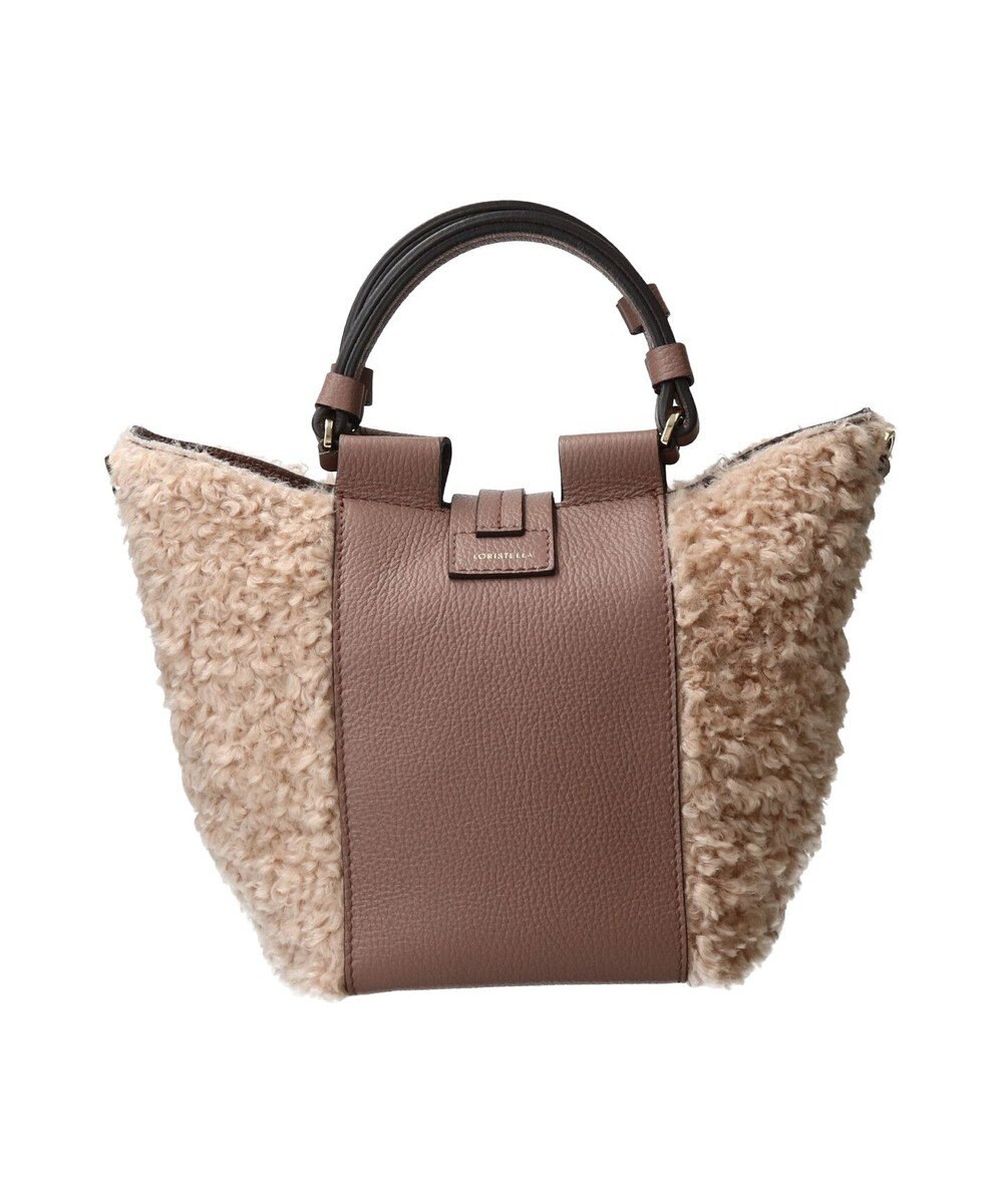 INTER-CHAUSSURES 【LORISTELLA】異素材コンビハンドバッグ 