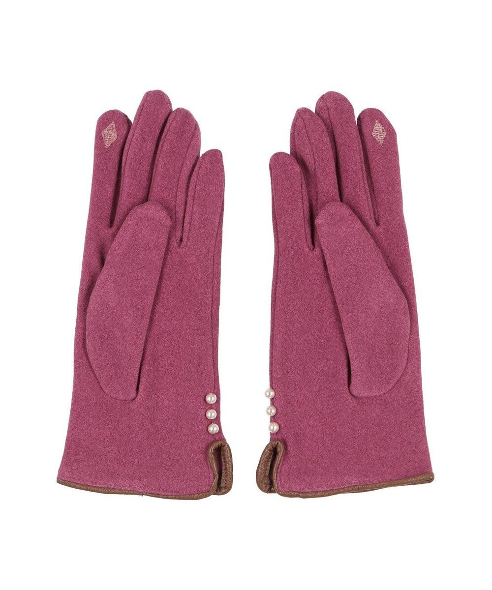 UNBILLION カシュネ cache nez / パールビーズ付きジャージー手袋 