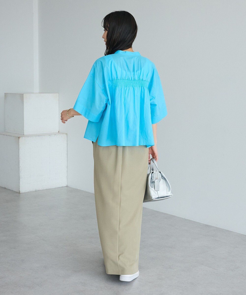 CRAFT STANDARD BOUTIQUE バックギャザーポンチョシャツ 