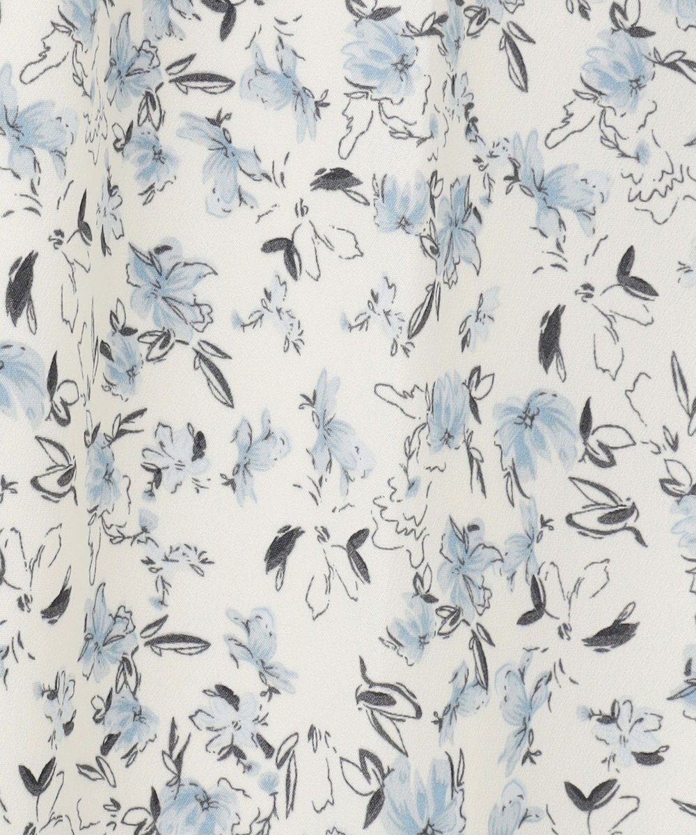 Feroux 【洗える】フラワープリントラッフル ワンピース 