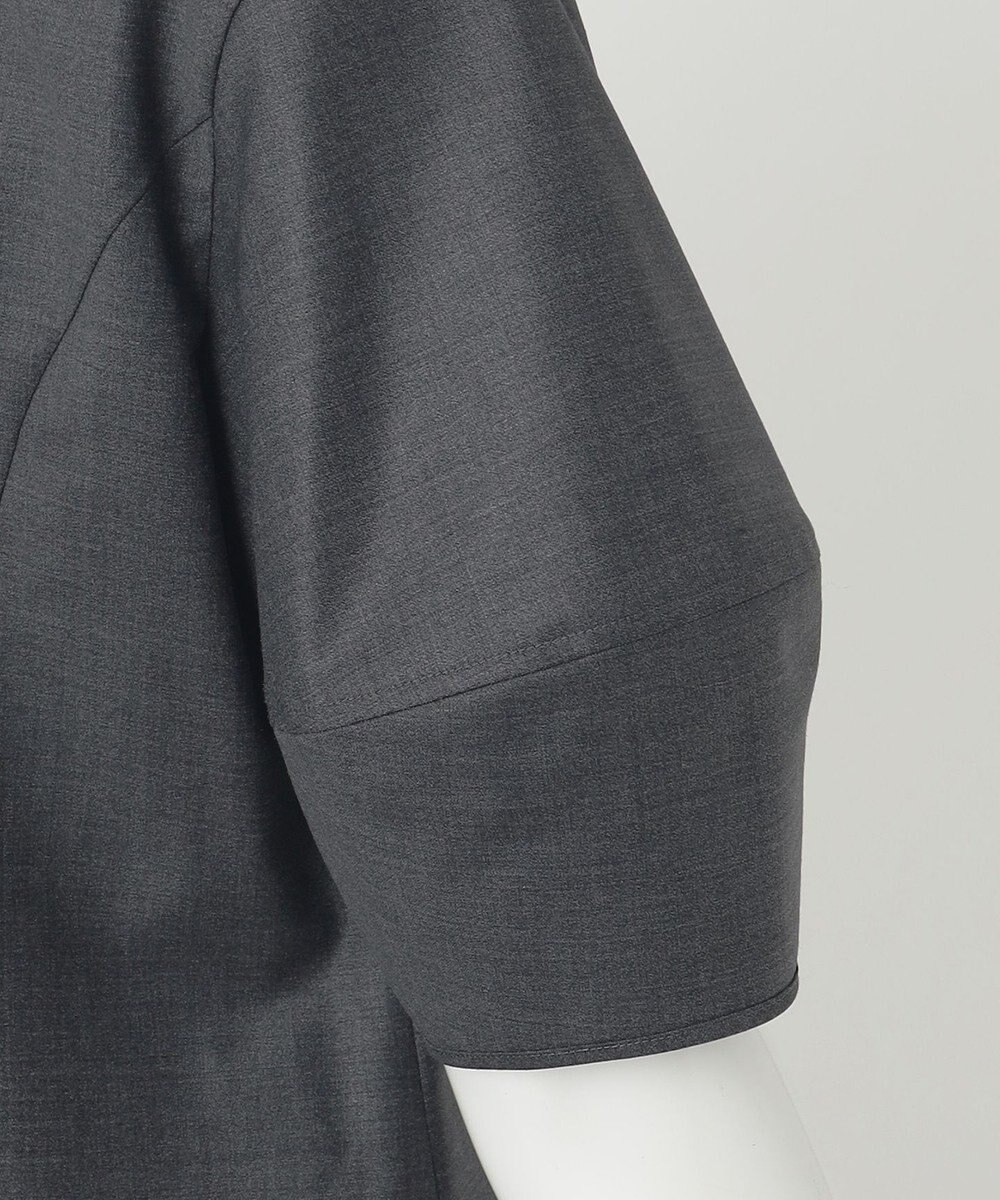 23区 L 【R(アール)】ウールトロストレッチ ランタンスリーブブラウス 