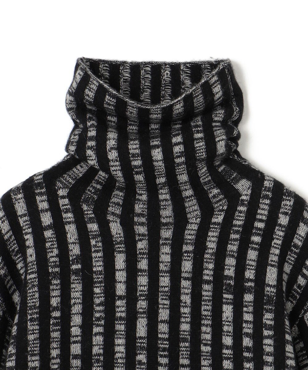 JOSEPH ストライプアニメーション　ハイネックニット 