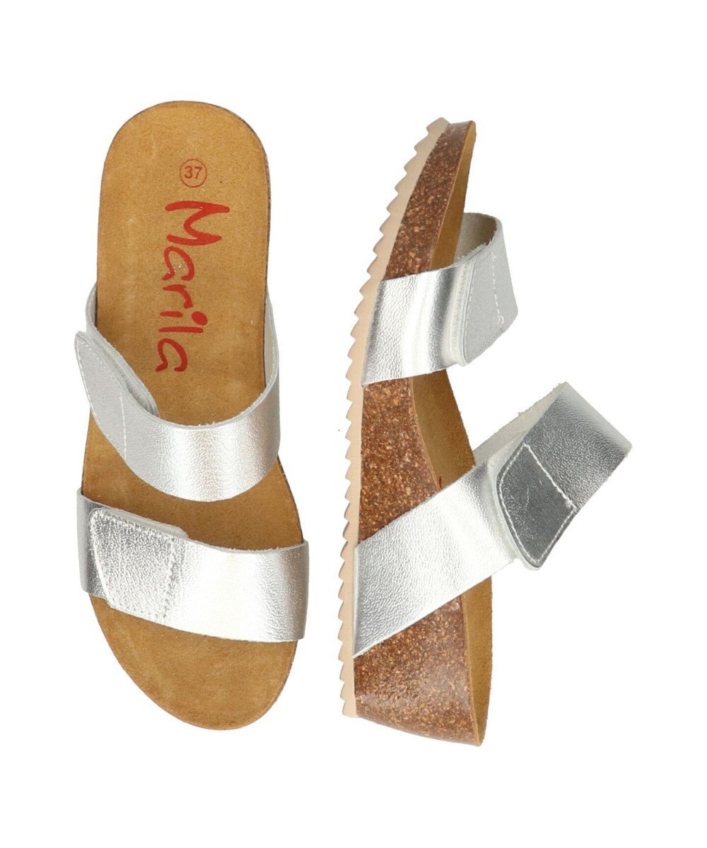 INTER-CHAUSSURES 【Marila】ダブルベルトフットベッドサンダル 