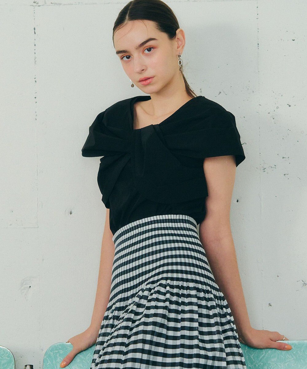 YECCA VECCA リボンデザインブラウス 