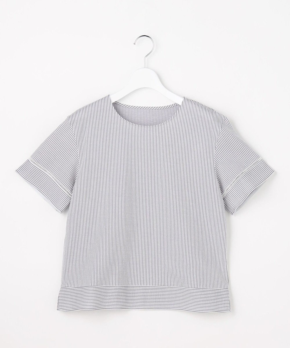 J.PRESS LADIES 【一枚で着映え】サッカージャージー クルーネック カットソー 