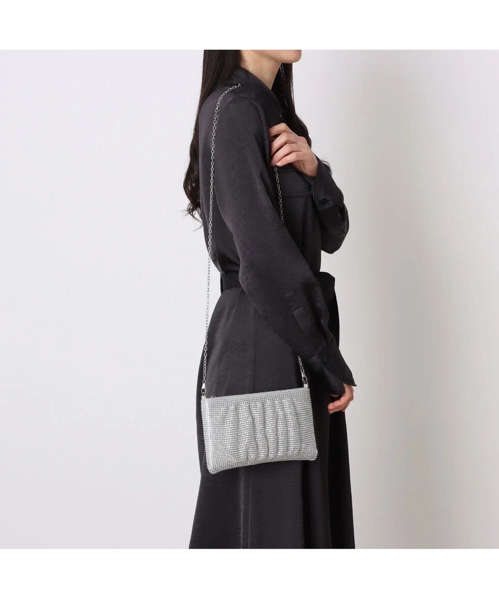 UNBILLION カシュカシュ cachecache / メタリックビーズスクエアミニショルダー 