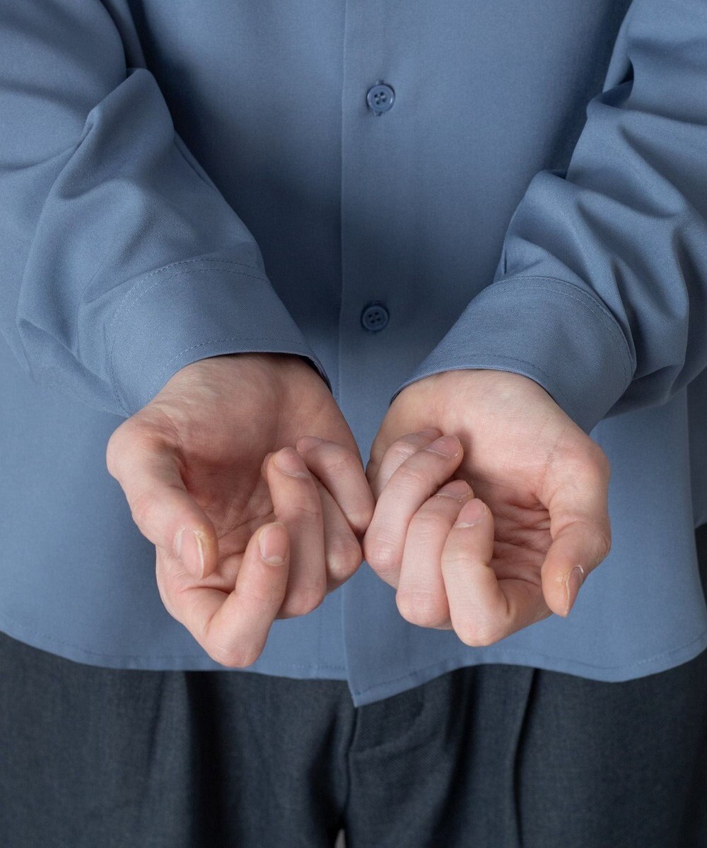 WEGO ワンポイントルーズシャツ（LS） 