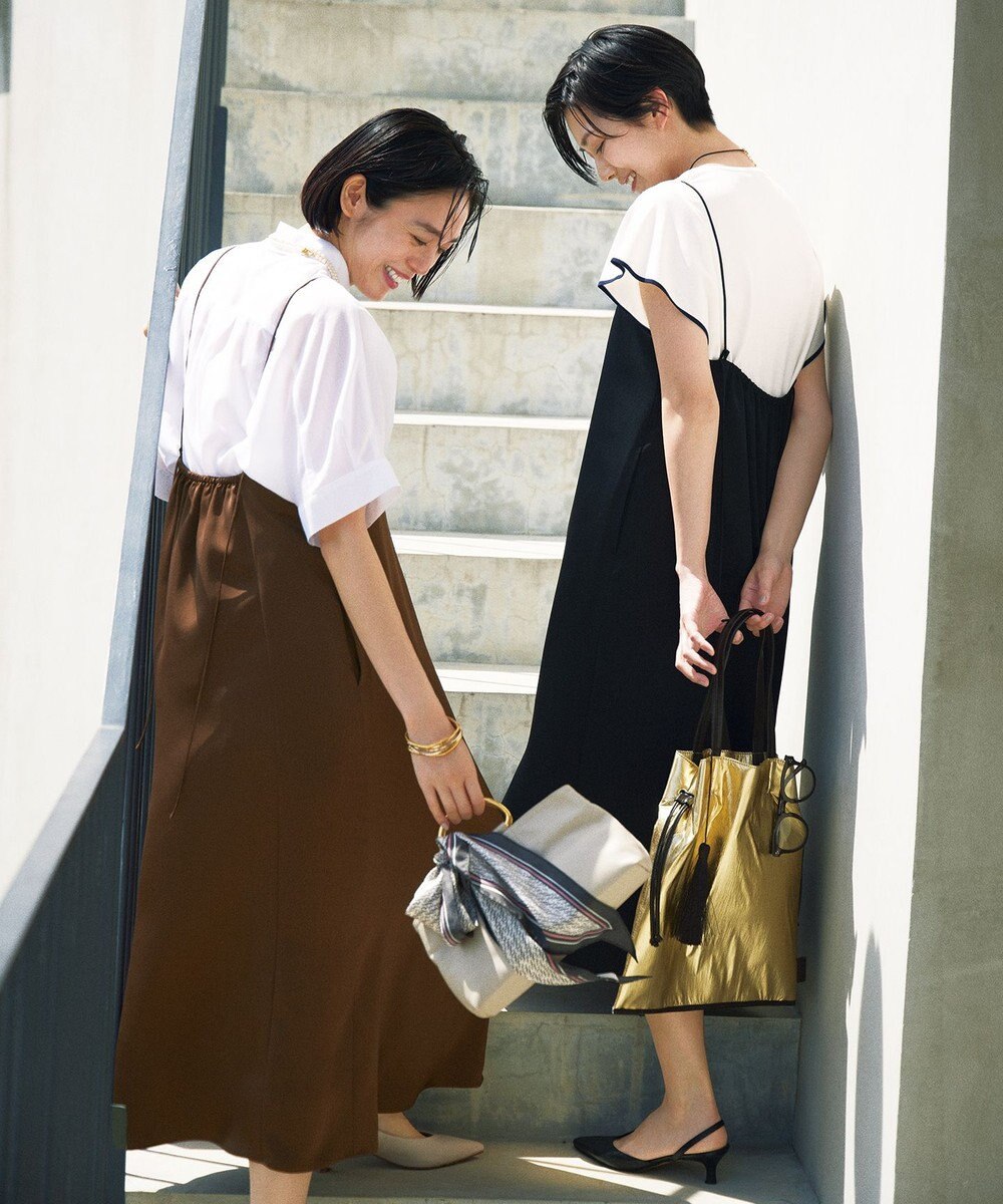 自由区 ナイロン巾着サブトート バッグ 