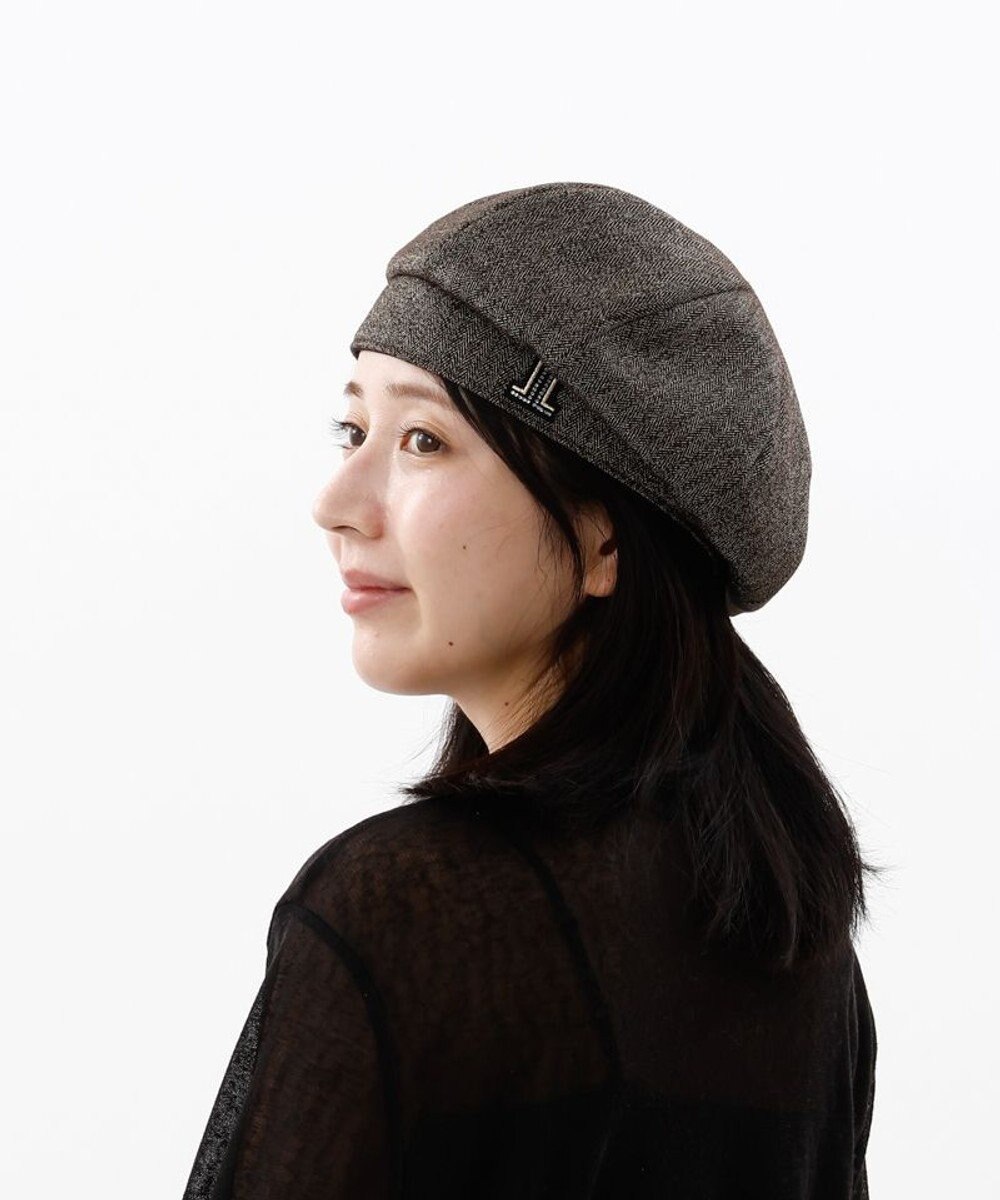 AURORA 【 LANVIN COLLECTION（ランバン コレクション） 】ラメツイードベレー 