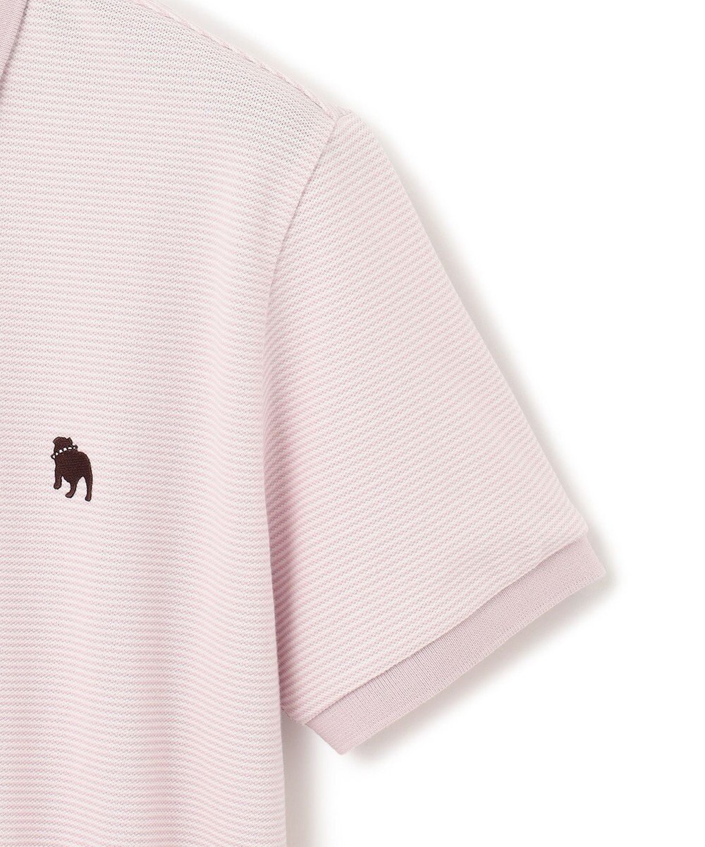 J.PRESS MEN 【大人気】アメリカンコットン鹿の子ボーダー バックブルポロシャツ 