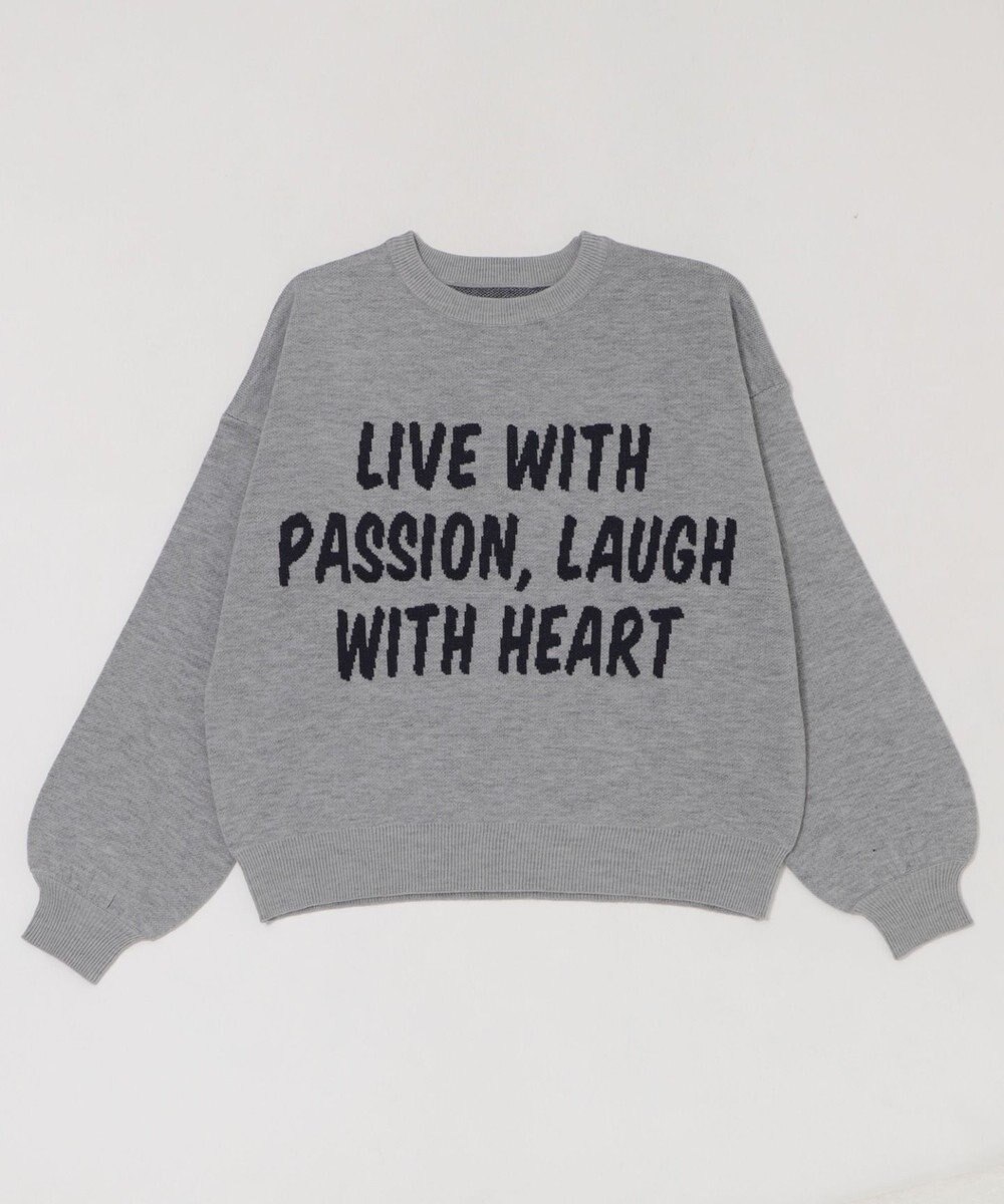 WEGO レタリングニットプルオーバー 