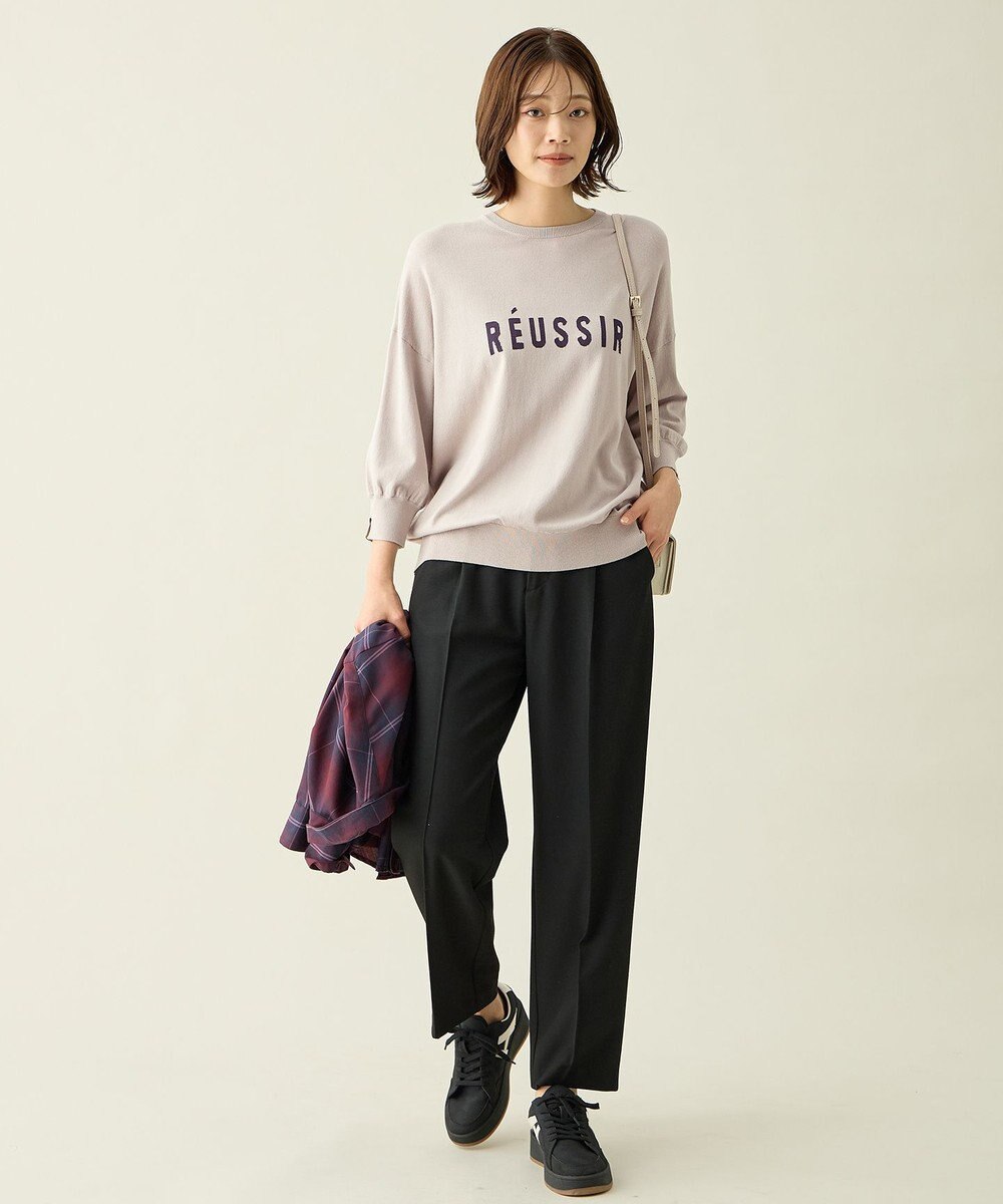 ANY L 【裏起毛/ウエストゴム】ウォームテーパードパンツ 