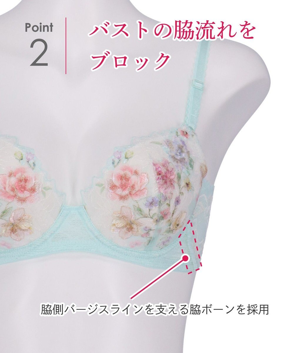 Wing ブラジャー 背中の段差をスムージング 脇高設計 胸ふっくら 【後ろ姿きれいブラ】 ブラ KB2721 ウイング／ワコール 