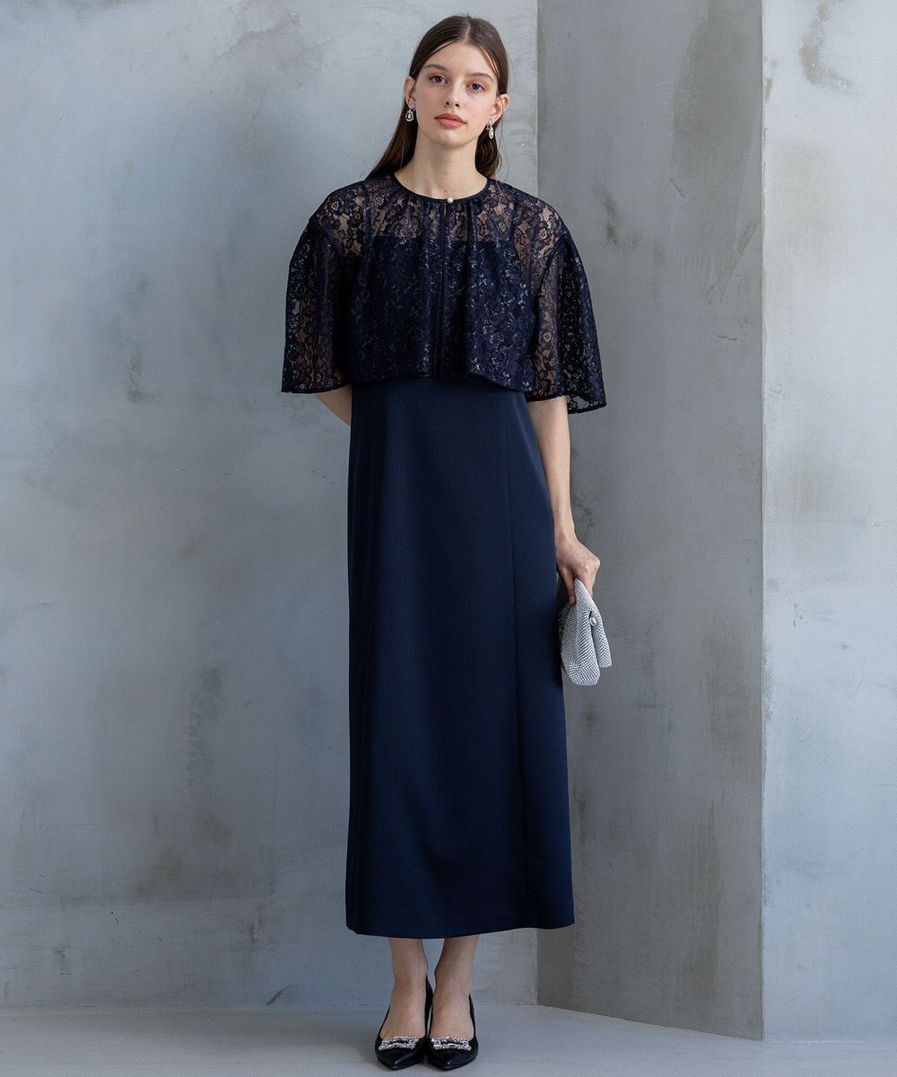 23区 【APPLAUDIR】ブライトフラワーレースコンビ ドレス 