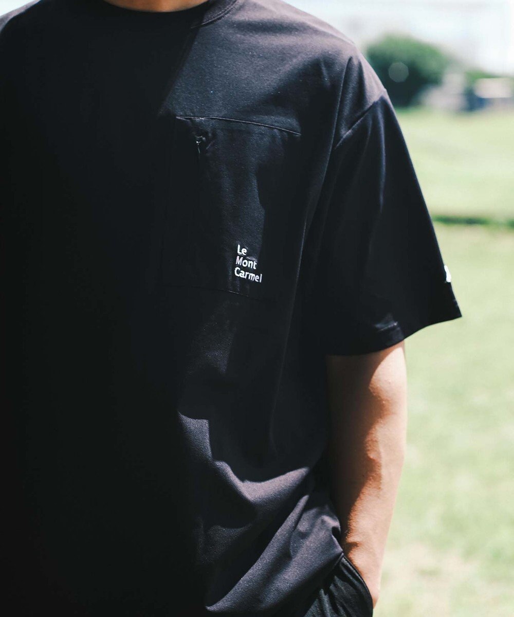 SHARE PARK MENS 【UVカット・吸水速乾・ストレッチ・軽量 】バックプリントポケットTシャツ（L・XLサイズ） 