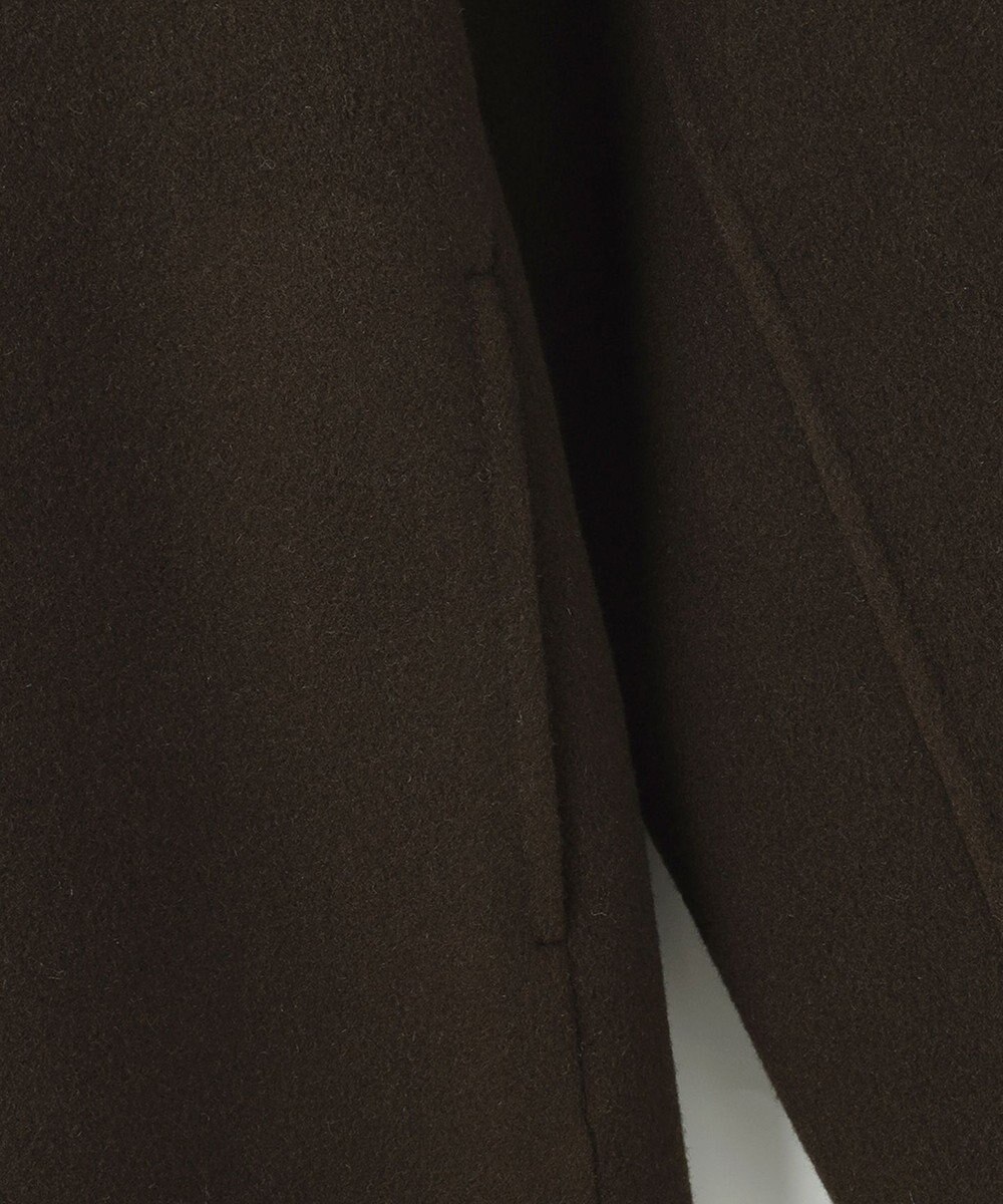 23区 S ウールリバー フード付き ミドル丈コート 