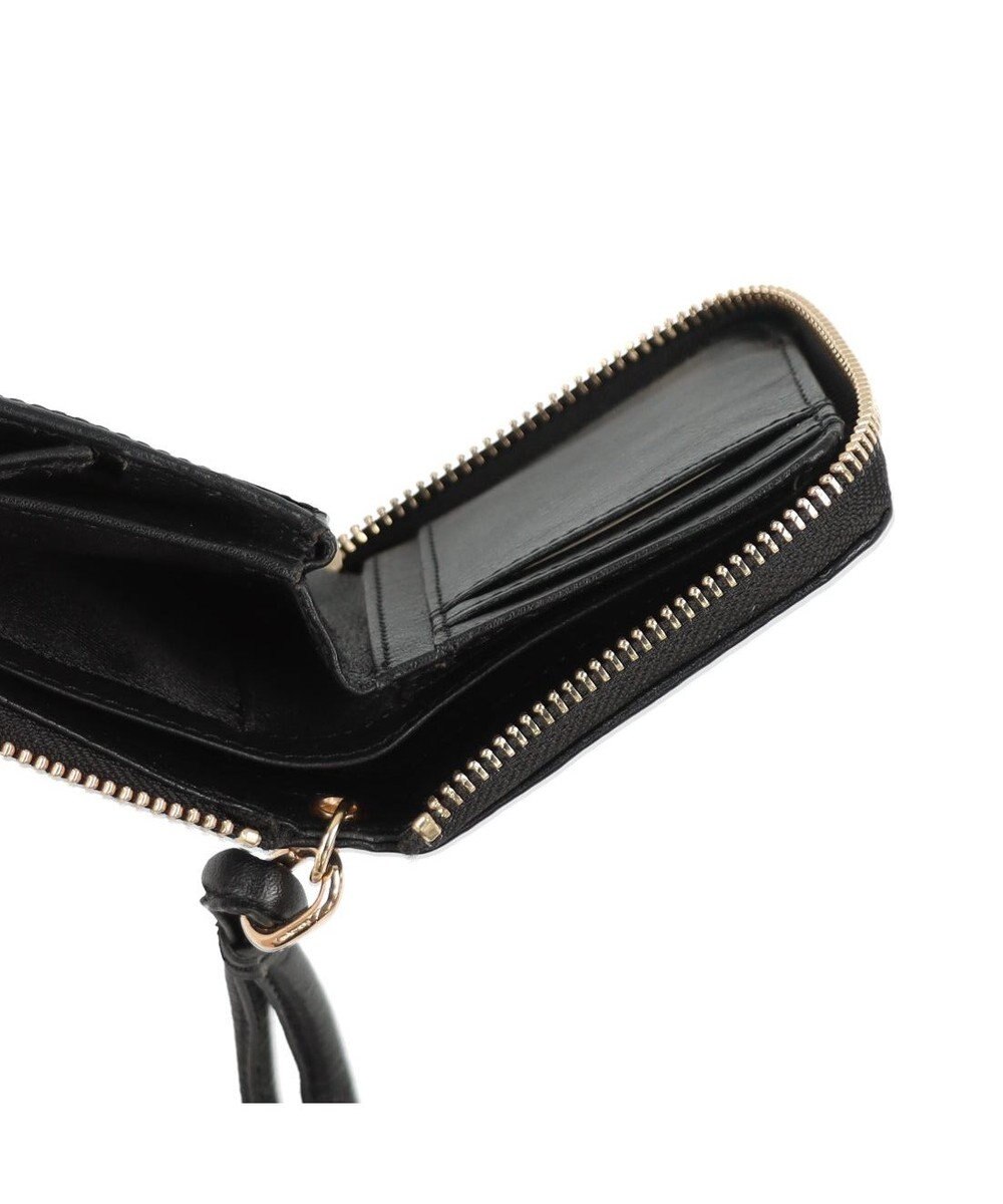 UNBILLION ペルケ perche / ドット型押しパームフィットストラップウォレット 