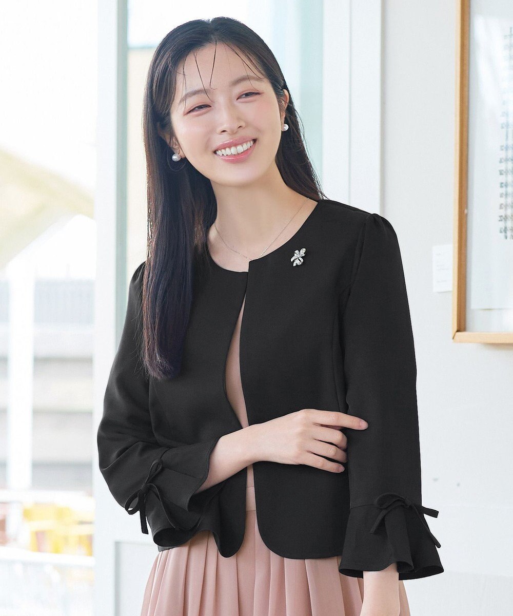 Tiaclasse リボン袖ジャレロ 