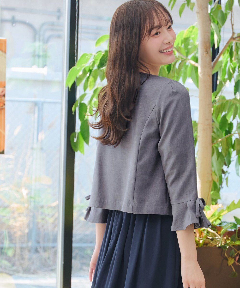 Tiaclasse リボン袖ジャレロ 