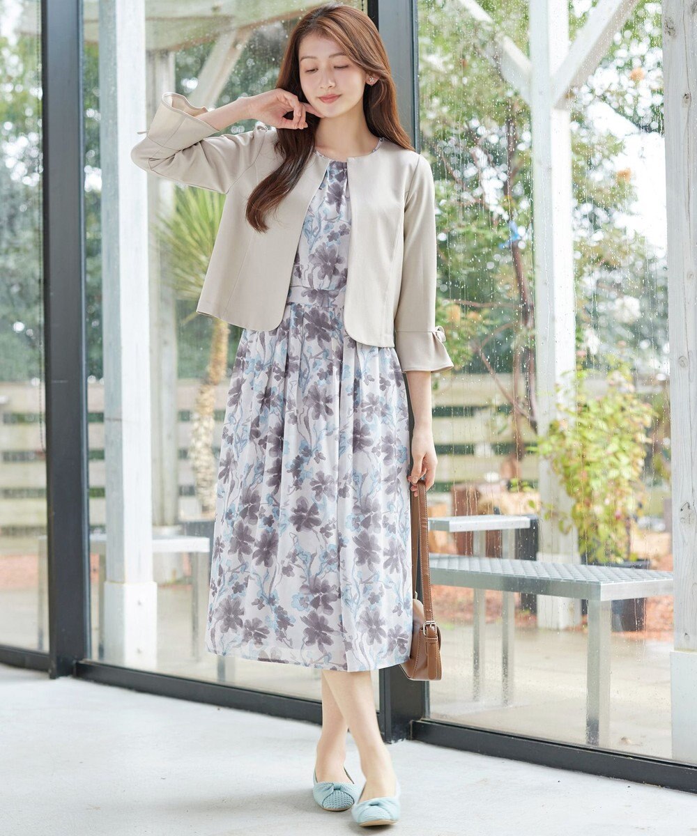 Tiaclasse リボン袖ジャレロ 