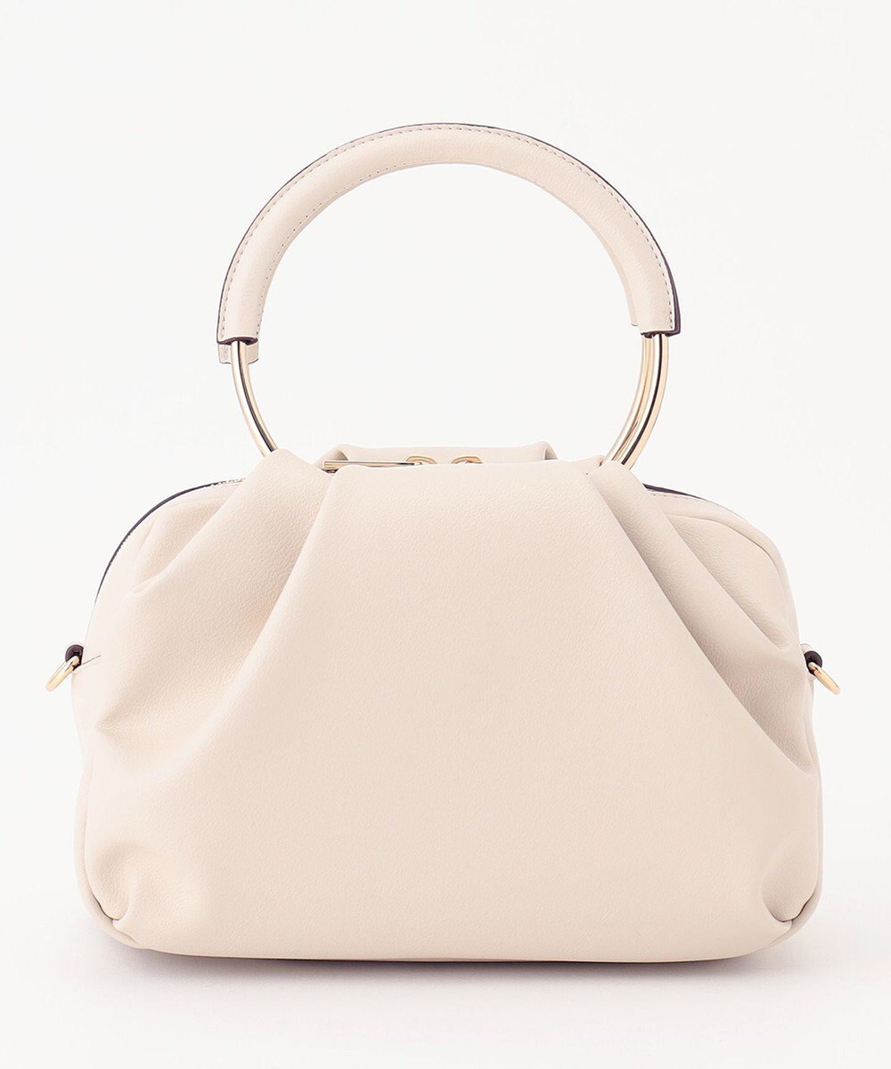 23区 メタルハンドル ショルダー バッグ 