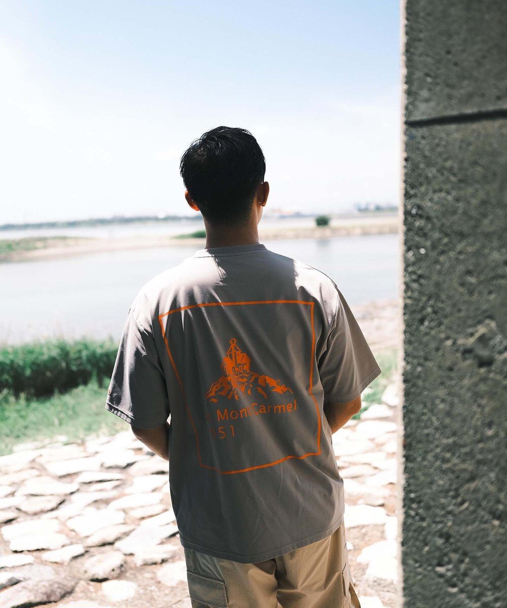 SHARE PARK MENS 【UVカット・吸水速乾・ストレッチ・軽量 】バックプリントポケットTシャツ（L・XLサイズ） 