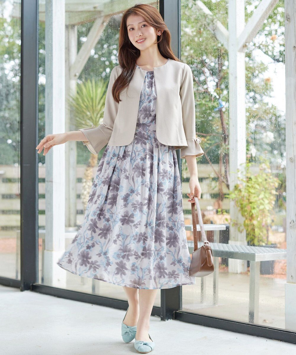 Tiaclasse リボン袖ジャレロ 