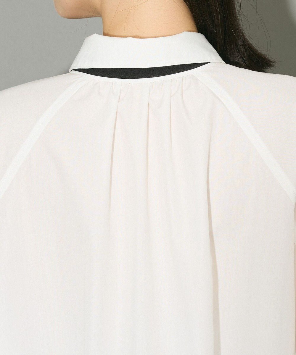 Green Parks ボウタイリボン付裾バルーンシャツワンピースⅡ 