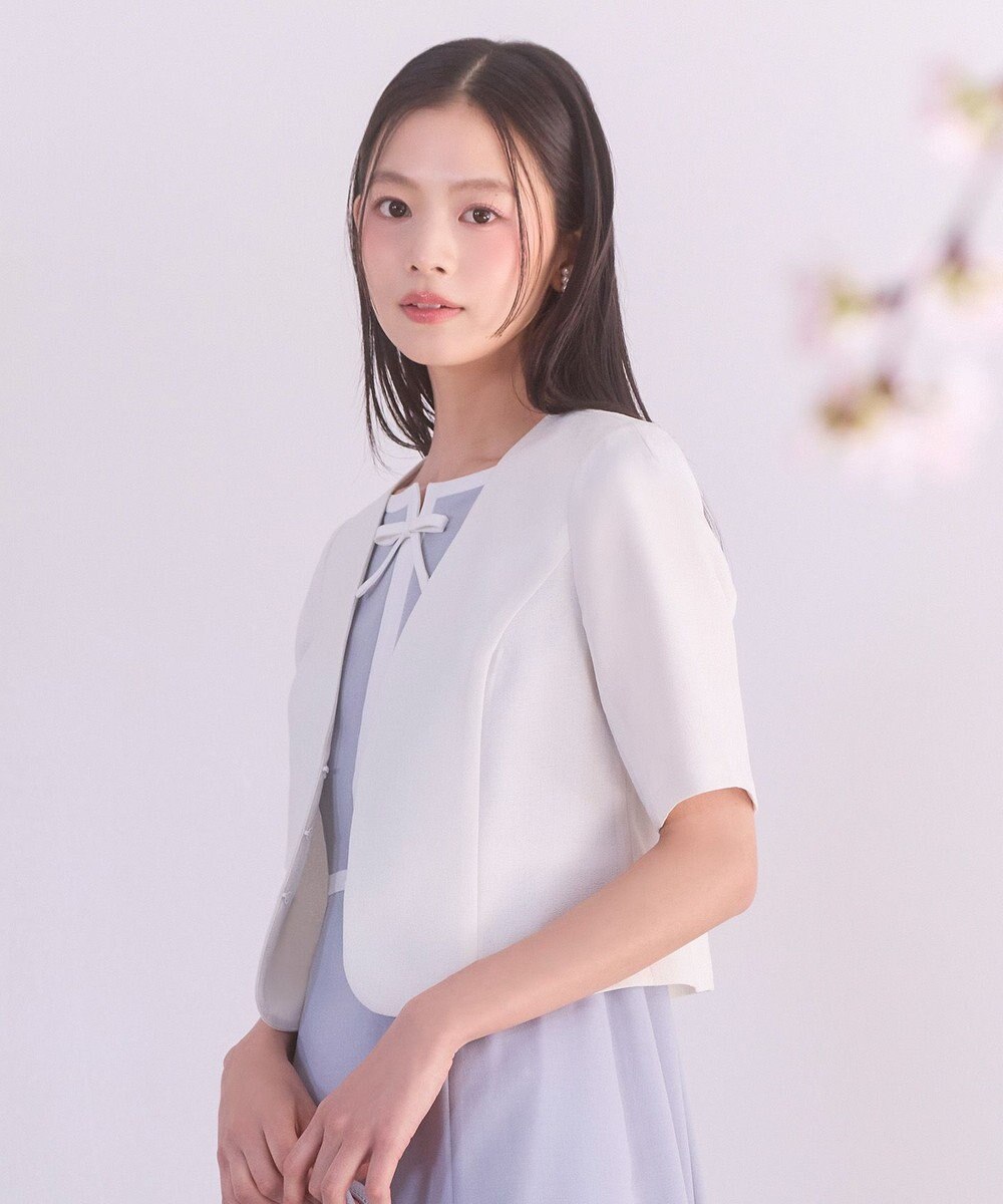 TOCCA 【松木育未さん着用】BRIGHT BREEZE 半袖ショートジャケット 