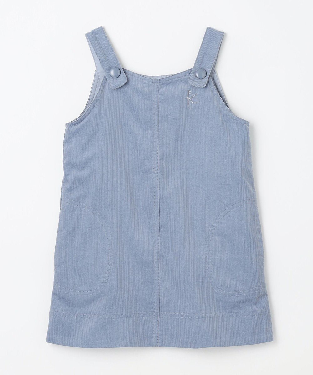 組曲 KIDS 【100㎝】モノトーンフラワーコーデュロイ ワンピース 