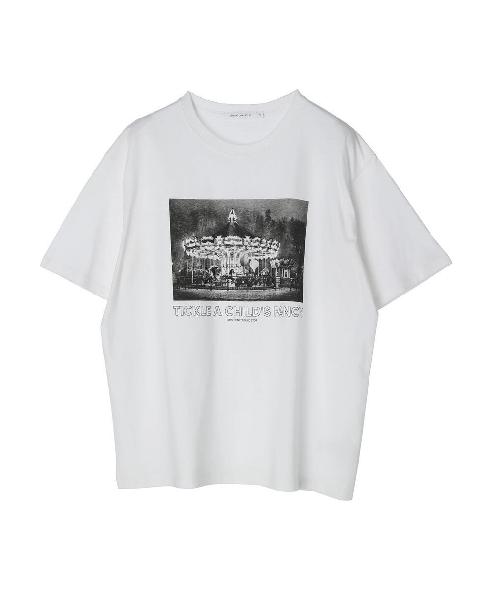 AMERICAN HOLIC フォトプリント半袖カットプルオーバー 