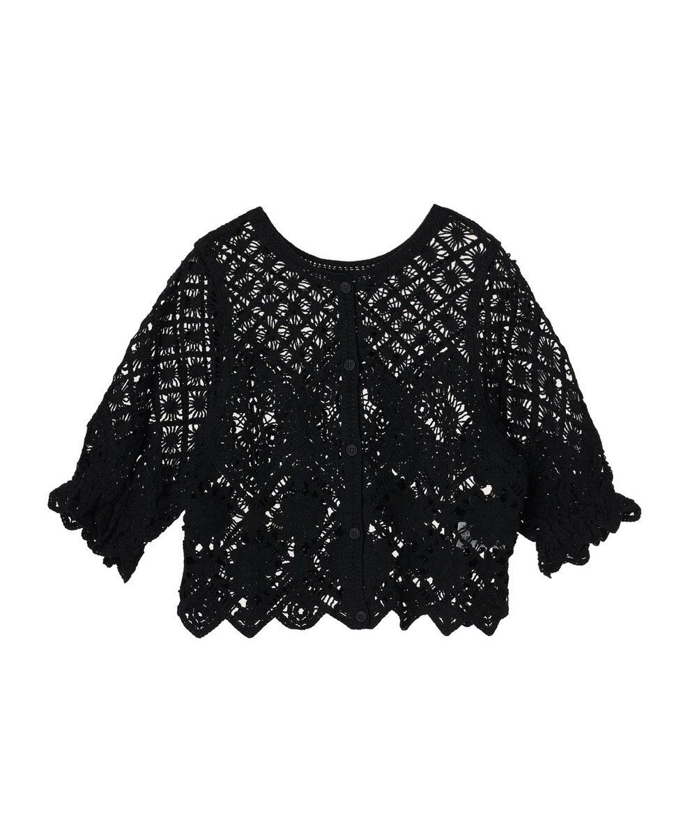 Green Parks ・ＳＵＧＡＲ　ＳＰＯＯＮ　２ｗａｙクロシェカーディガン 