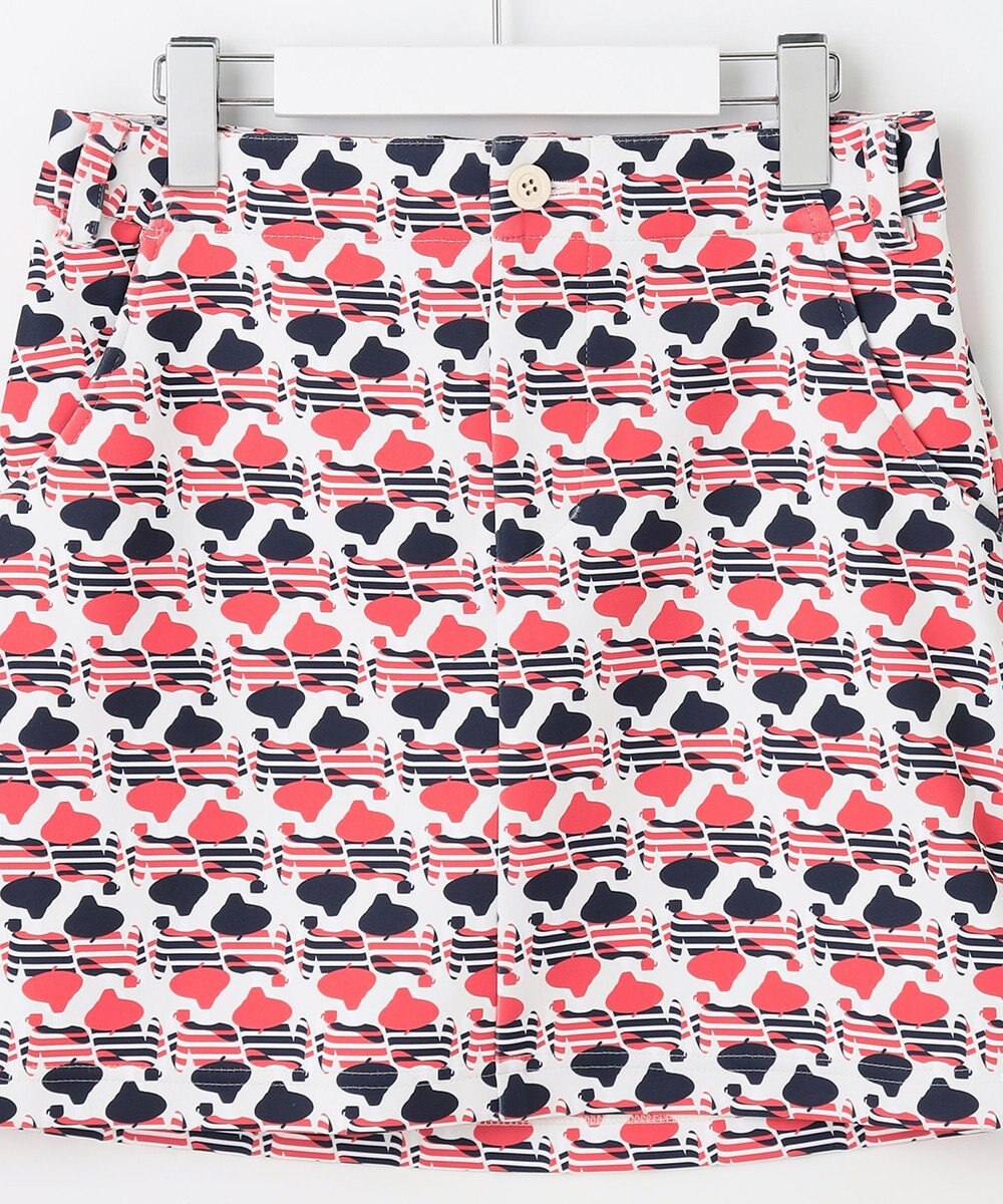 23区GOLF 【WOMEN】ＰＡＲＩＳ柄プリント ダンボール スカート 