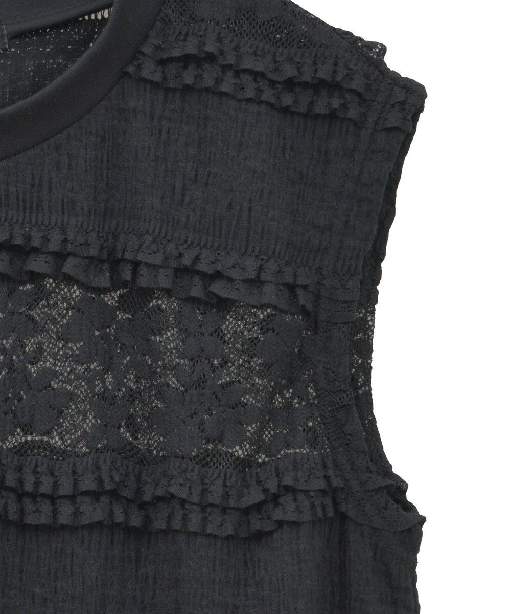 Green Parks ・ＳＵＧＡＲ　ＳＰＯＯＮ　フリルレースノースリーブ 