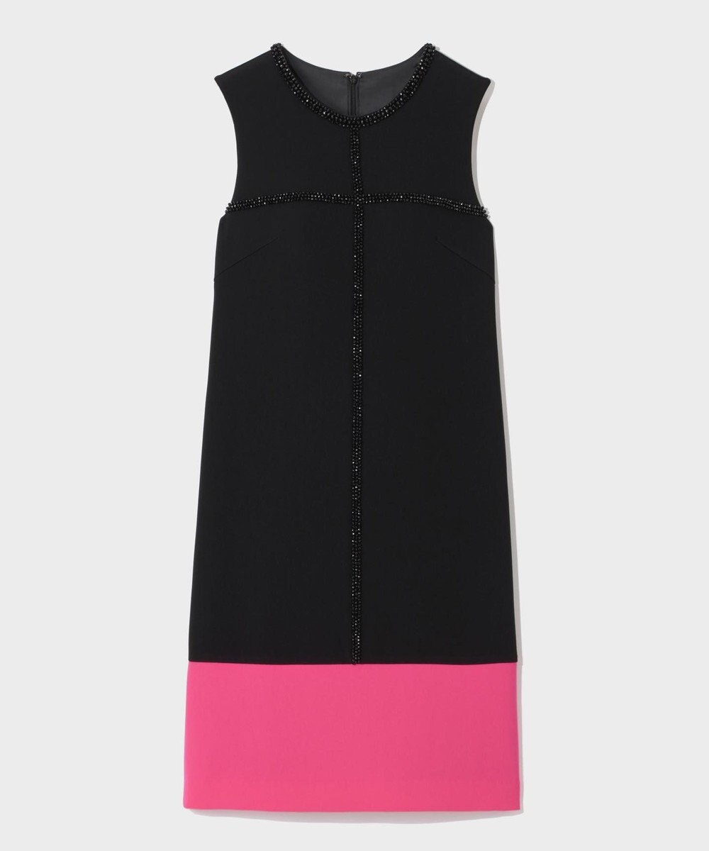 GRACE CONTINENTAL ビジューバイカラードレス 