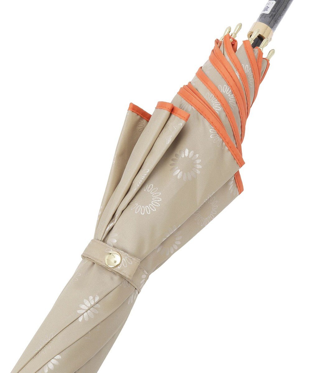 MOONBAT LANVIN en Bleu 長傘 ジャカード×パイピング 