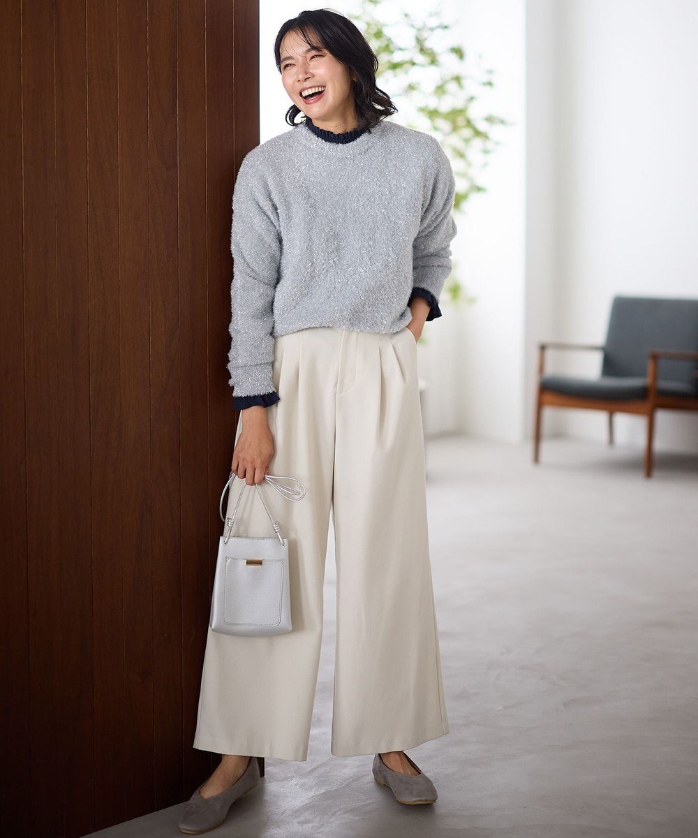 ANY シャイニーニットプルオーバー 