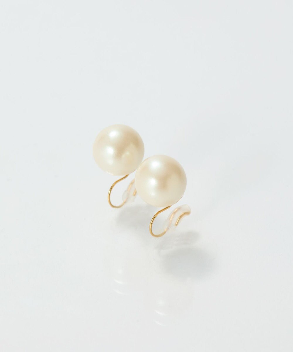 Phoebe 【痛くないシリーズ/金属アレルギー対応】パールリウムライトフィットイヤリング/一粒パール 