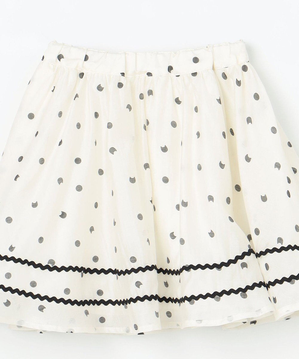 ANY KIDS ネコ×ドット スカート 